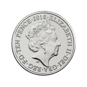 2018 UK ‘Great British Coin Hunt - Yeoman Warder’ Ten Pence Coin Obverse